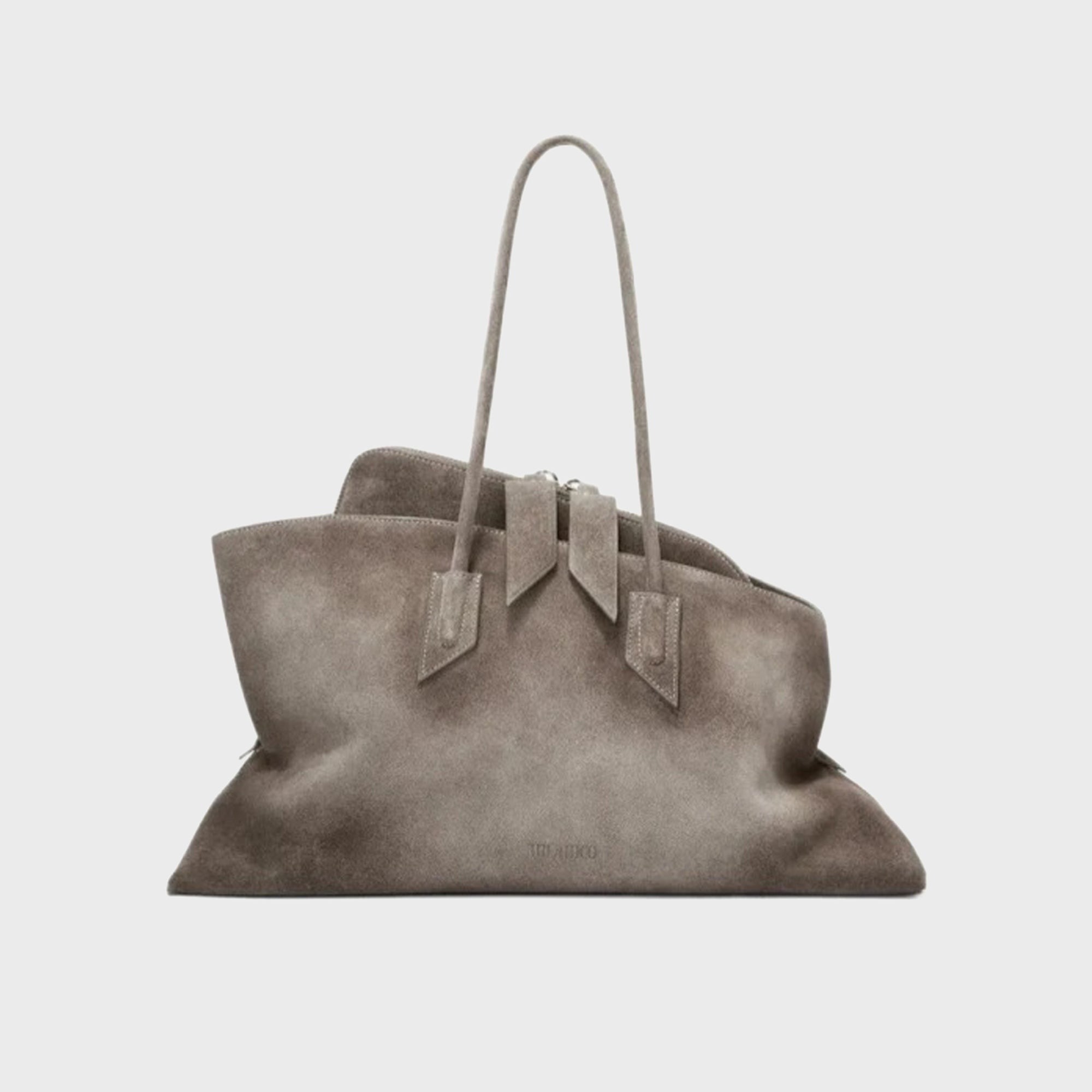 The Attico La Passeggiata Medium Top Handle Bag - Dark Grey