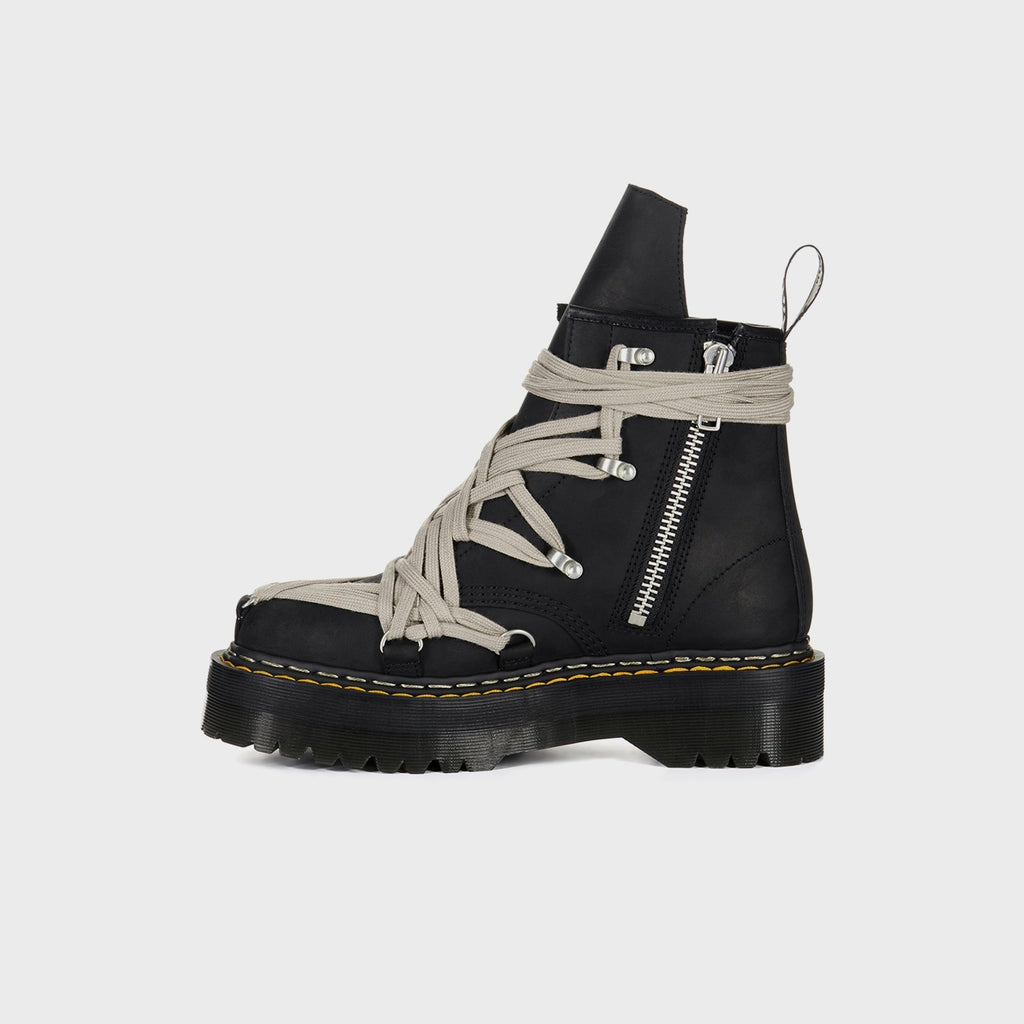 Dr. Martens x Rick Owens DRKSHDW 1460 Quad Sole Megalace® Boot - Black