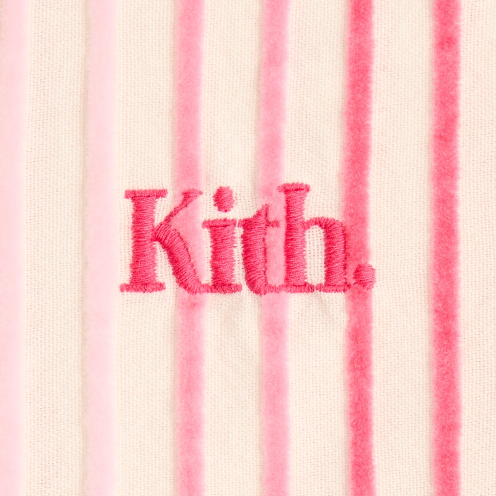 Kith Kids Jayda Chenille Stripe Cropped Shirt - Protea