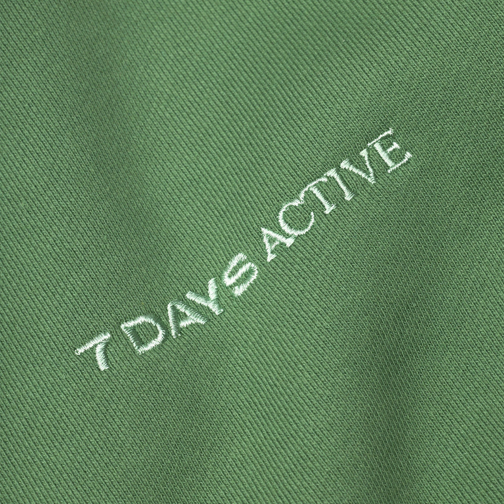 7 Days Active Organic Fitted Crewneck - Comfrey