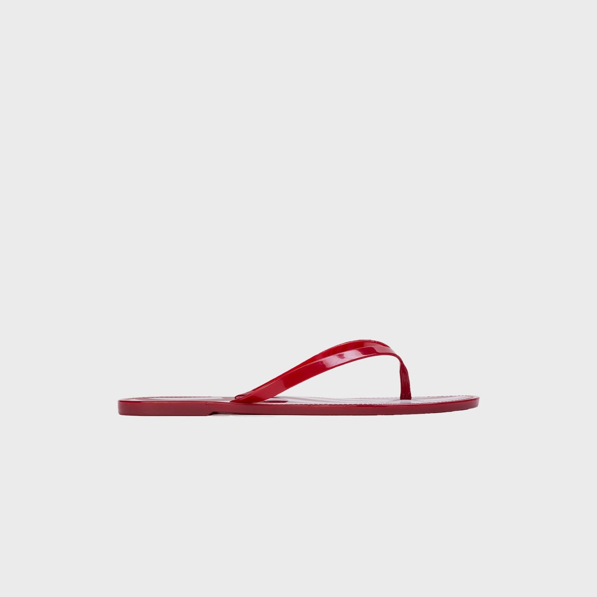 Black Suede Studio Crystal Sandal - Red Stripe / Red PVC