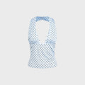 Miaou Mathilde Top - Blue Small Dot
