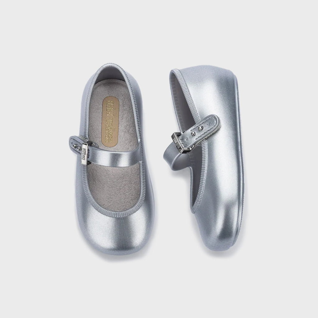 Melissa Baby Soft Ballerina Flat - Silver