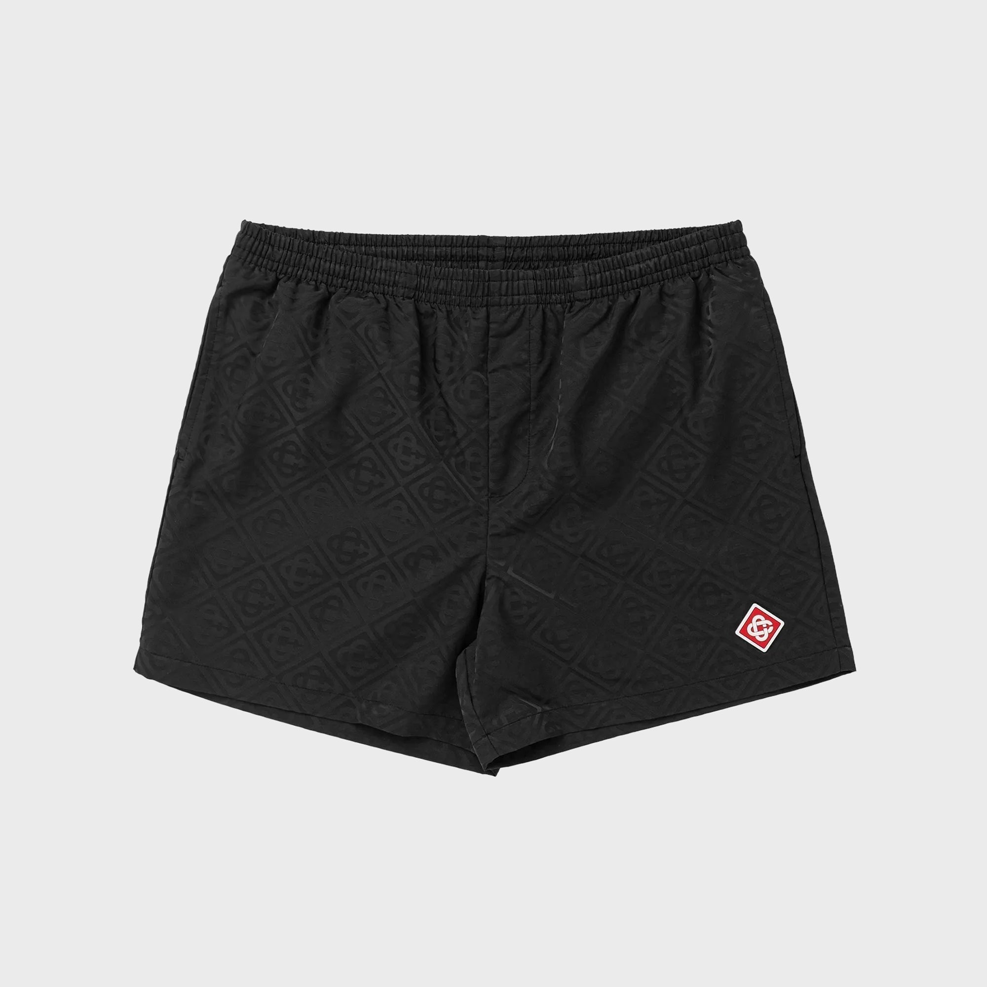 Casablanca Jacquard Swim Short - Black