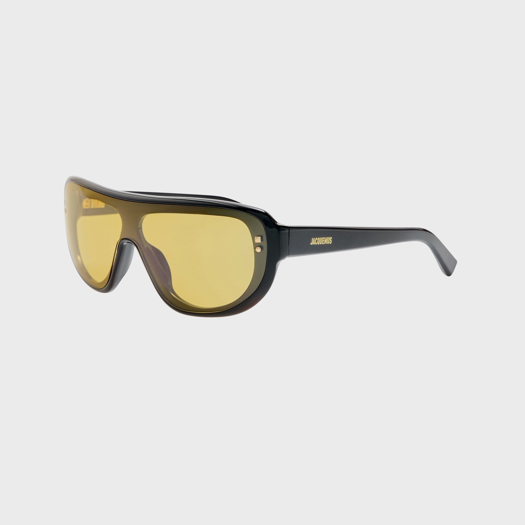 Jacquemus 225 Frames - Black / Light Gold / Yellow
