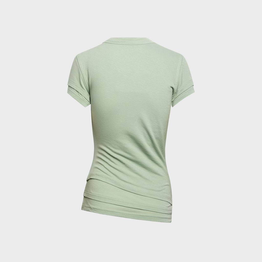 Alexander Wang Layered Short Sleeve Tee - Blaze Green