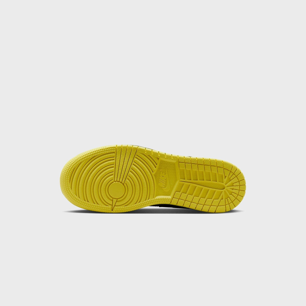 Jordan GS Air Jordan 1 Mid SE - Black / Opti Yellow / Silver