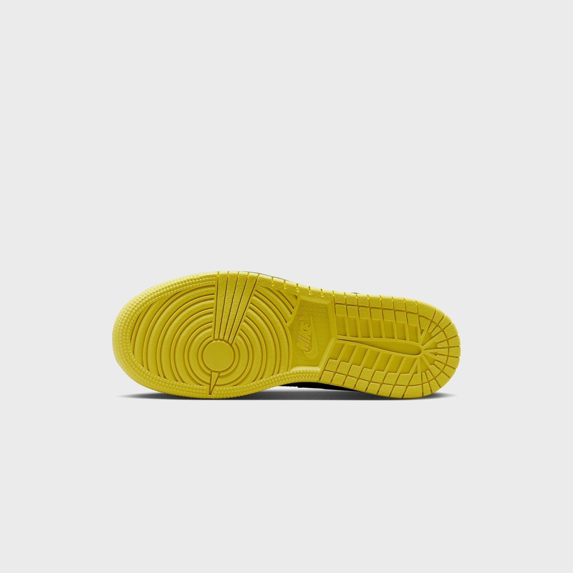 Jordan GS Air Jordan 1 Mid SE - Black / Opti Yellow / Silver