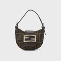 WGACA Fendi Zucca Croissant Mini Bag - Brown