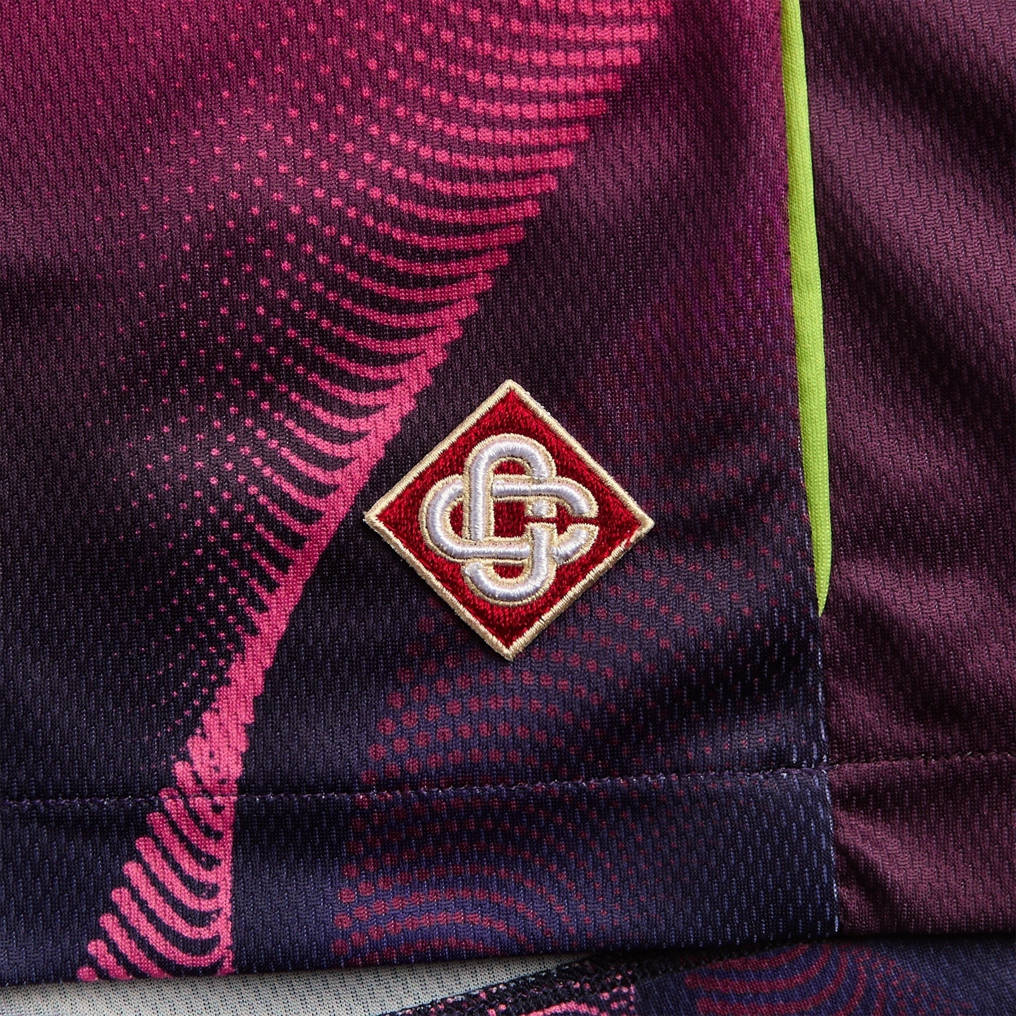 Casablanca Gradient Football Short - Aubergine