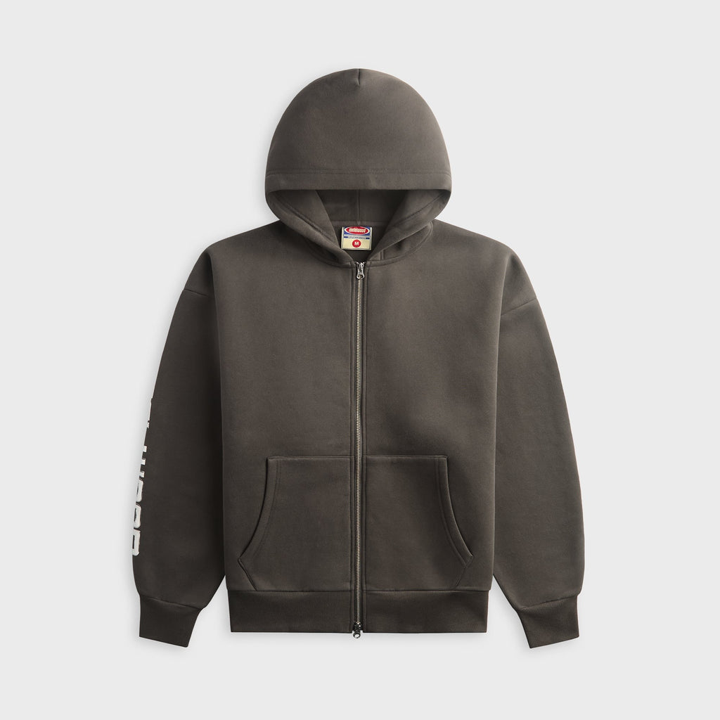 Metalwood Moto Zip Hooded Sweatshirt - Tar