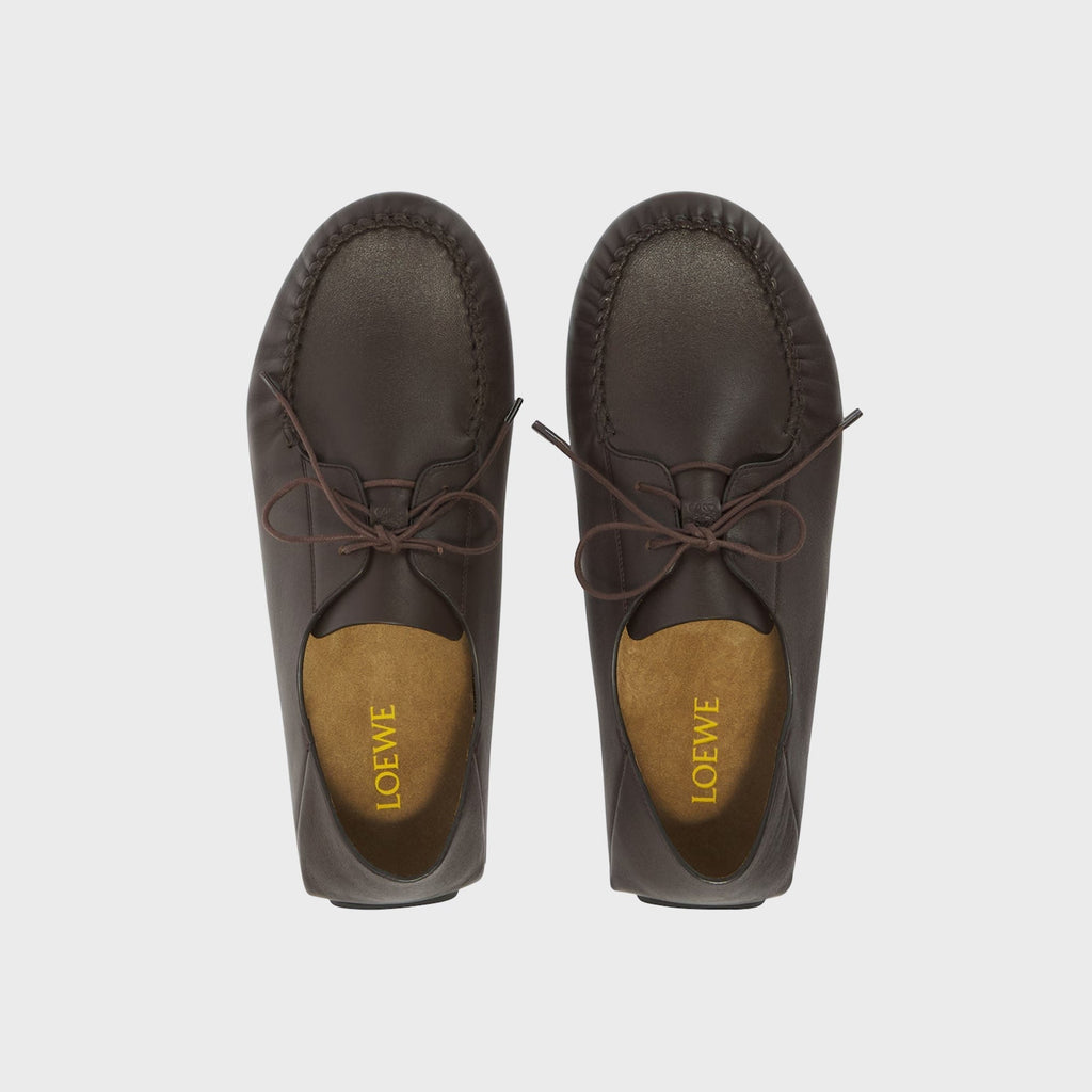 Loewe Rambla Boat Shoe - Dark Brown