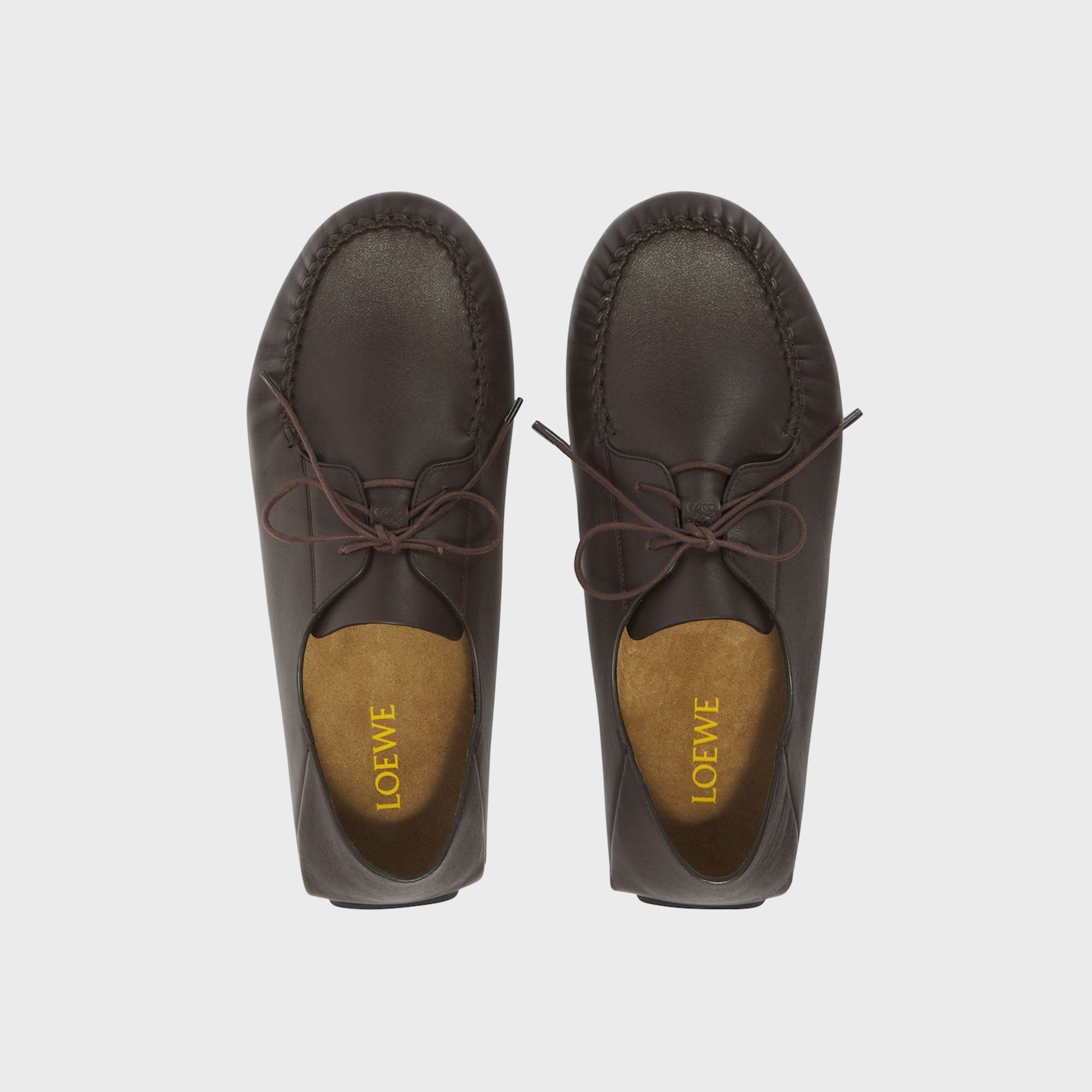 Loewe Rambla Boat Shoe - Dark Brown