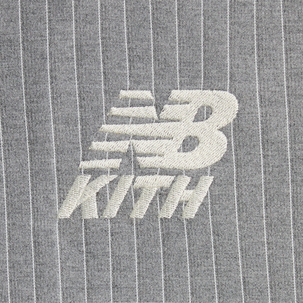 Kith & New Balance Pinstripe Braxton Zip Hoodie - Smoke