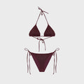 Venuja Triangle Bikini Set - Burgundy