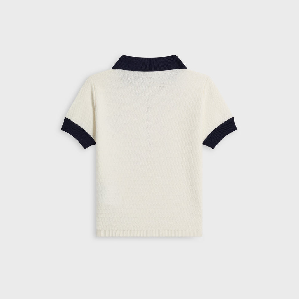 Kith Kids Knit Taylen Crop Polo - Silk