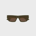 Bottega Veneta Dash Squared Sunglasses - Green / Brown