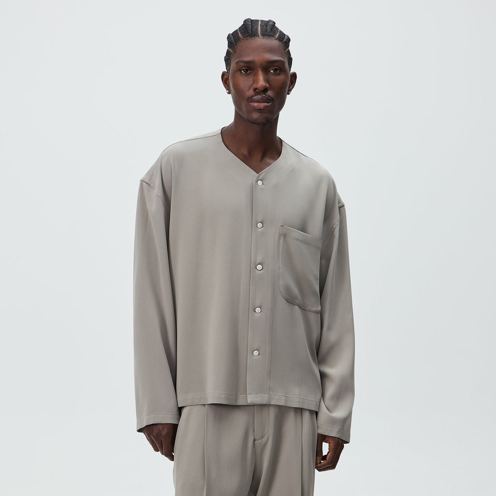 Kith Double Crepe Maddock Shirt - Astro