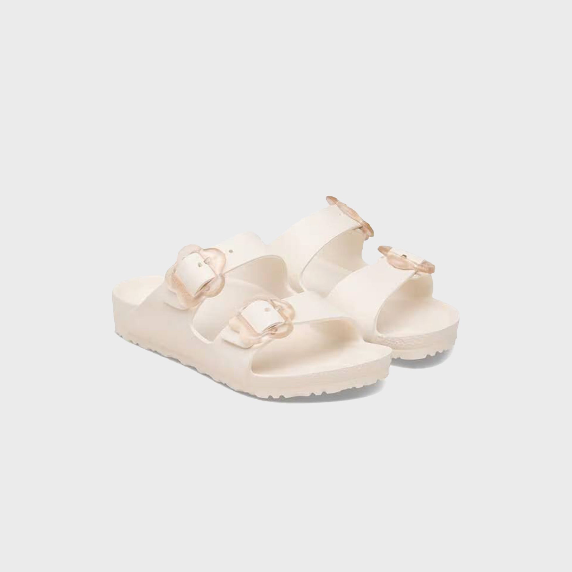 Birkenstock Kids Arizona EVA Flower Buckle - Eggshell