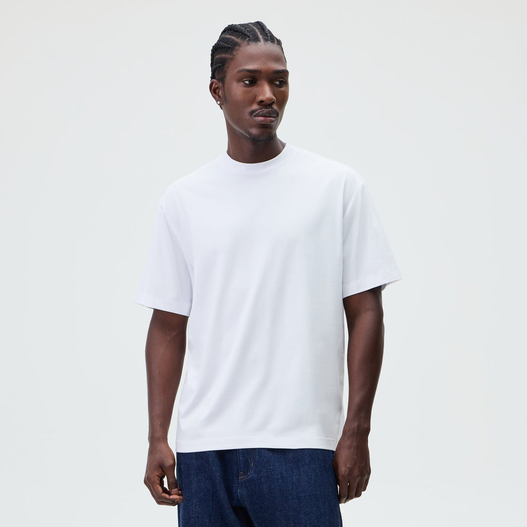 &Kin Mock Neck Albie Tee - White