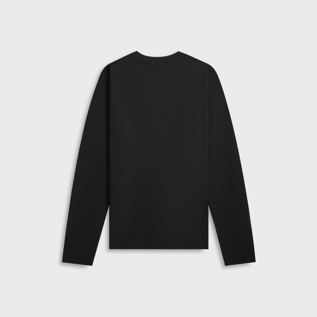 Tekla Long Sleeve Sleeping Tee - Black