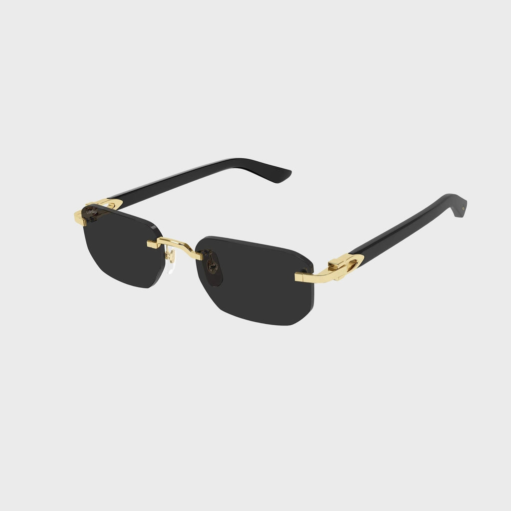 Cartier Decor C Sunglasses - Gold / Black / Grey