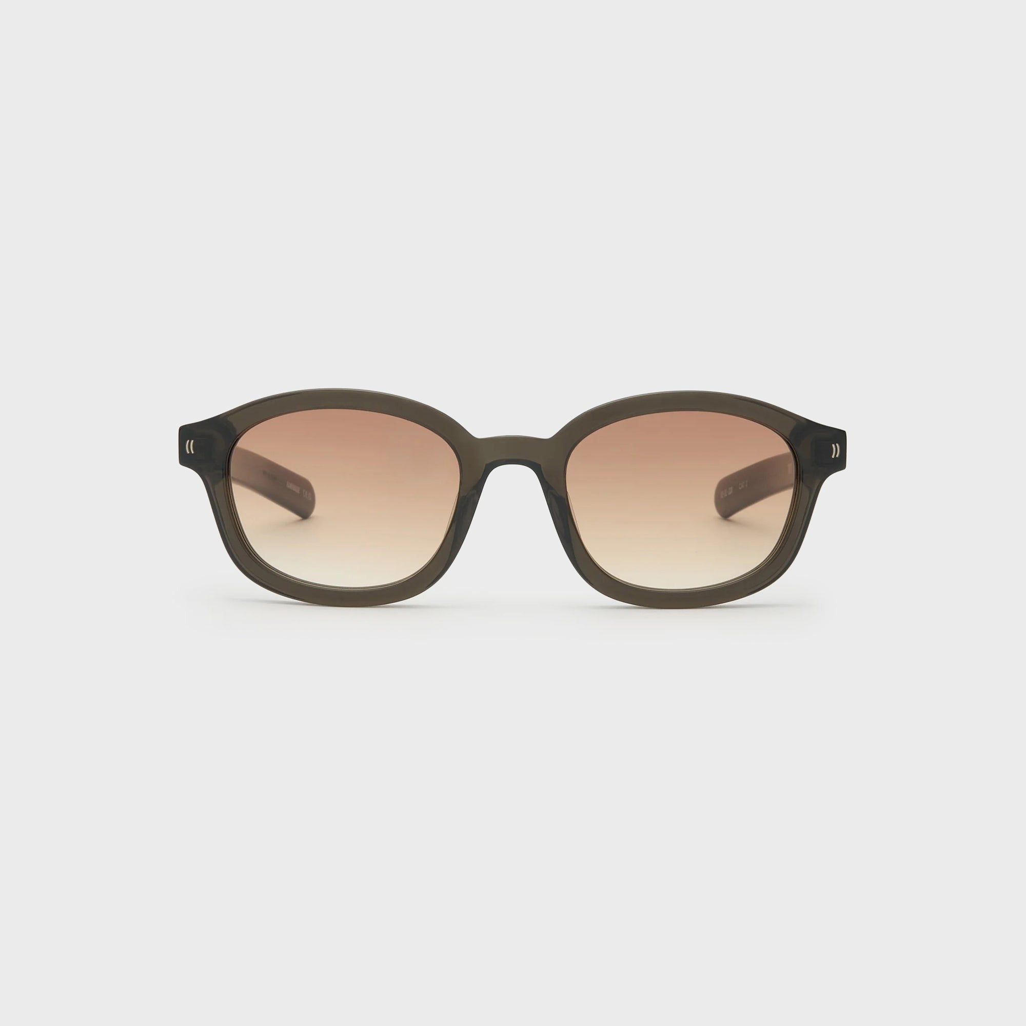 Flatlist Theo Sunglasses - Crystal Warm Grey / Light Brown Gradient