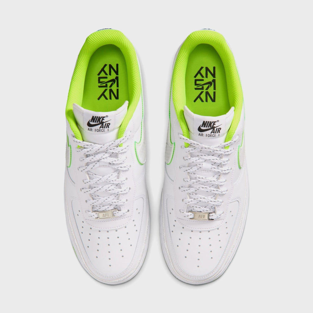 Nike Air Force 1 '07 - White / White / Barely Volt / Black