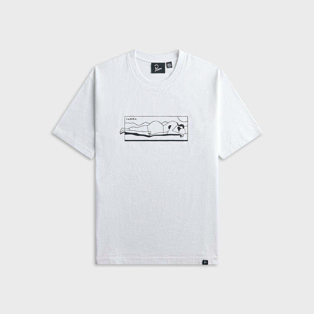 by Parra Vertical Thoughts Tee - White