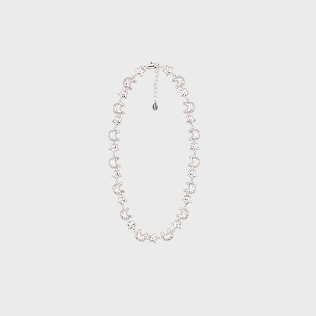 Sandy Liang Terminator Bunny Star Necklace - Silver