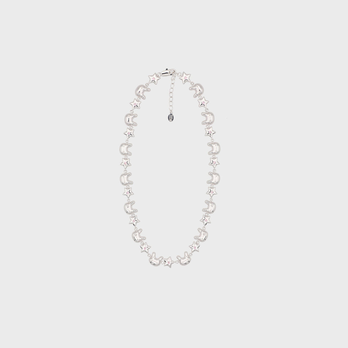 Sandy Liang Terminator Bunny Star Necklace - Silver