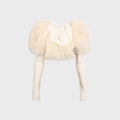 Norma Kamali Long Sleeve Shruggie - Cream
