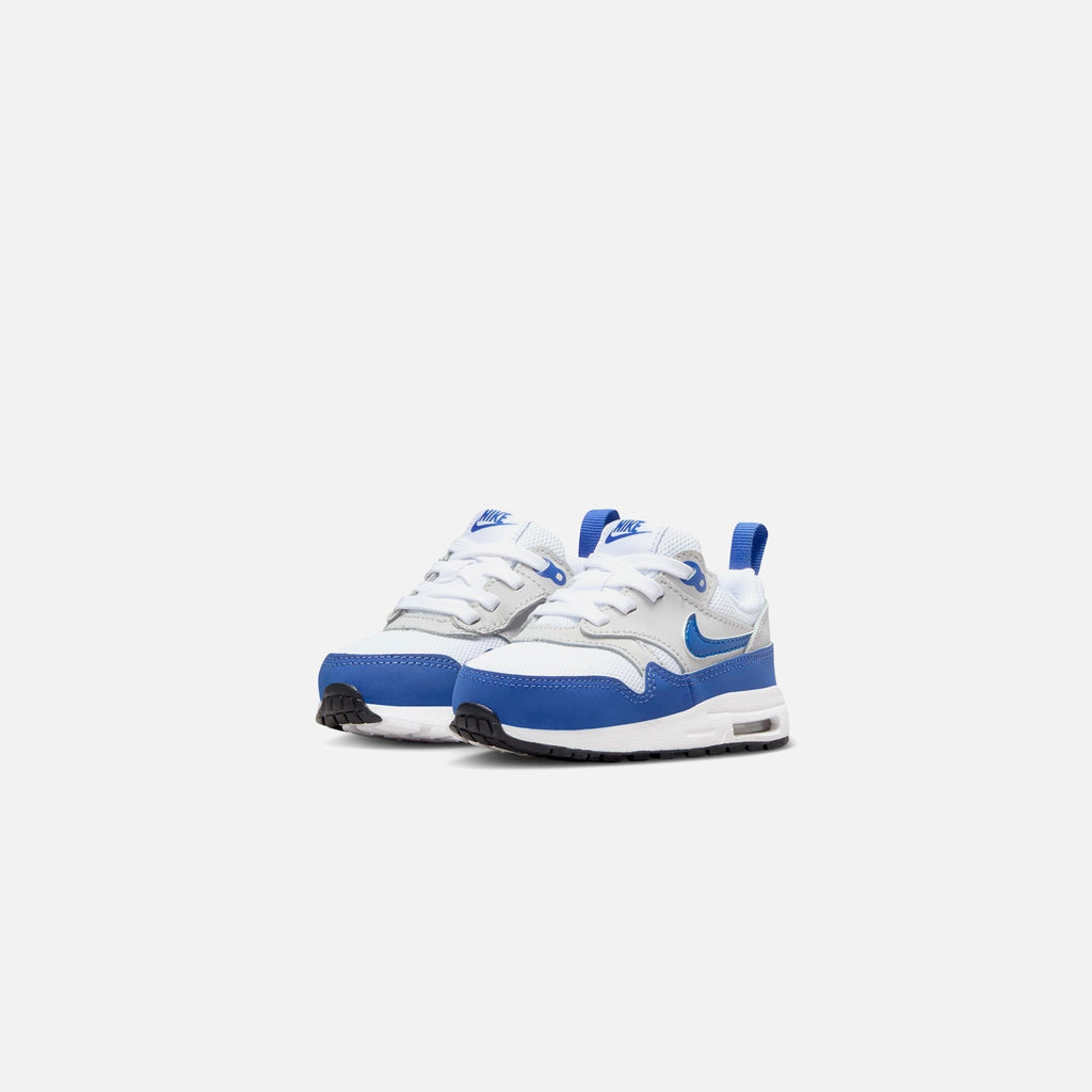 Nike TD Air Max 1 Easyon - White / Game Royal / Neutral Grey