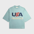 Essentials USA Baseball Merch Tee - Stone Blue