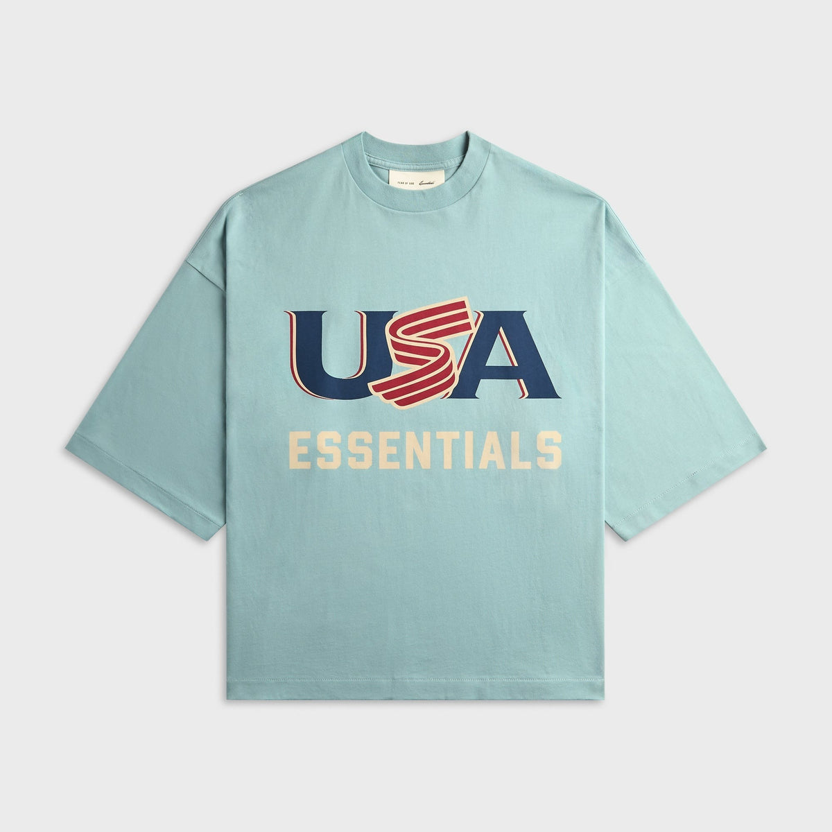 Essentials USA Baseball Merch Tee - Stone Blue