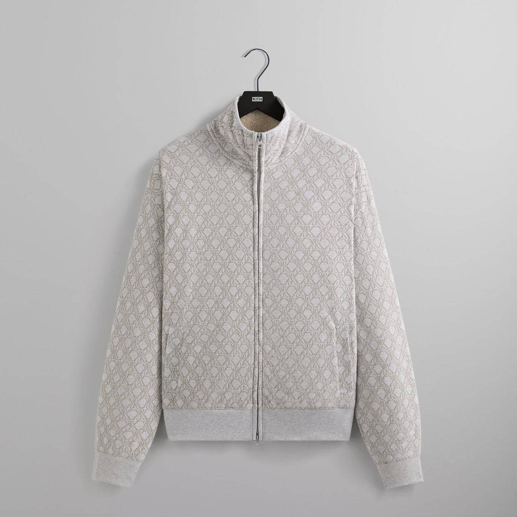 Kith Bonded Fleece Wyona Full Zip - Light Heather Grey