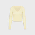 Frankies Bikinis Sloane Knit Hoodie - Buttercream