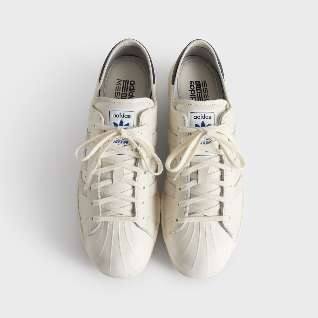 Kith & Messi for adidas Football Superstar - Off White / Off White / Legend Ink