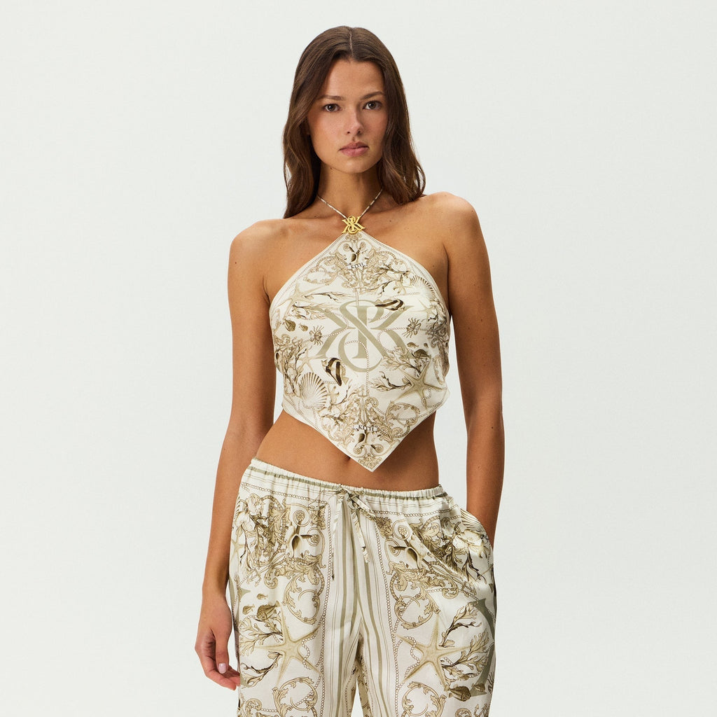 Kith Women Kumi Atlantis Halter Top - Sandrift