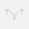 Frankies Bikinis Divine Plaid Skimpy Bikini Bottom - Rose Picnic