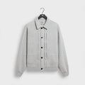&Kin Plush Fleece Eito Workwear Jacket - Medium Heather Grey