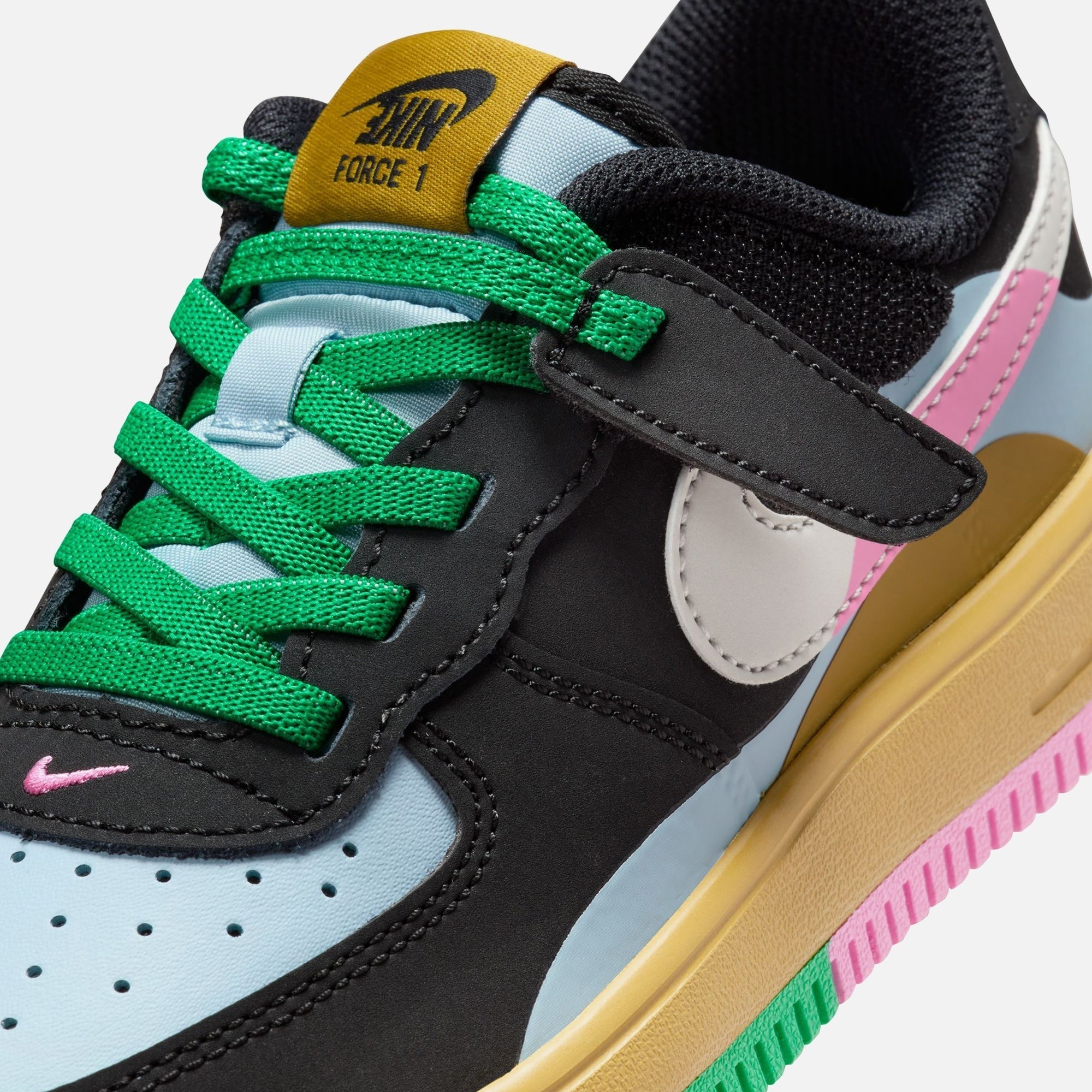 Nike PS Air Force 1 LV8 - Black / Summit White / Light Armory Blue