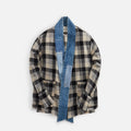 Greg Lauren B/W Plaid Gl1 - Black / White