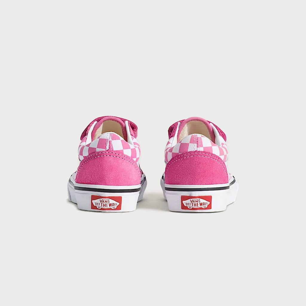 VANS PS Old Skool V Checkerboard Shoe - Fizz Pink