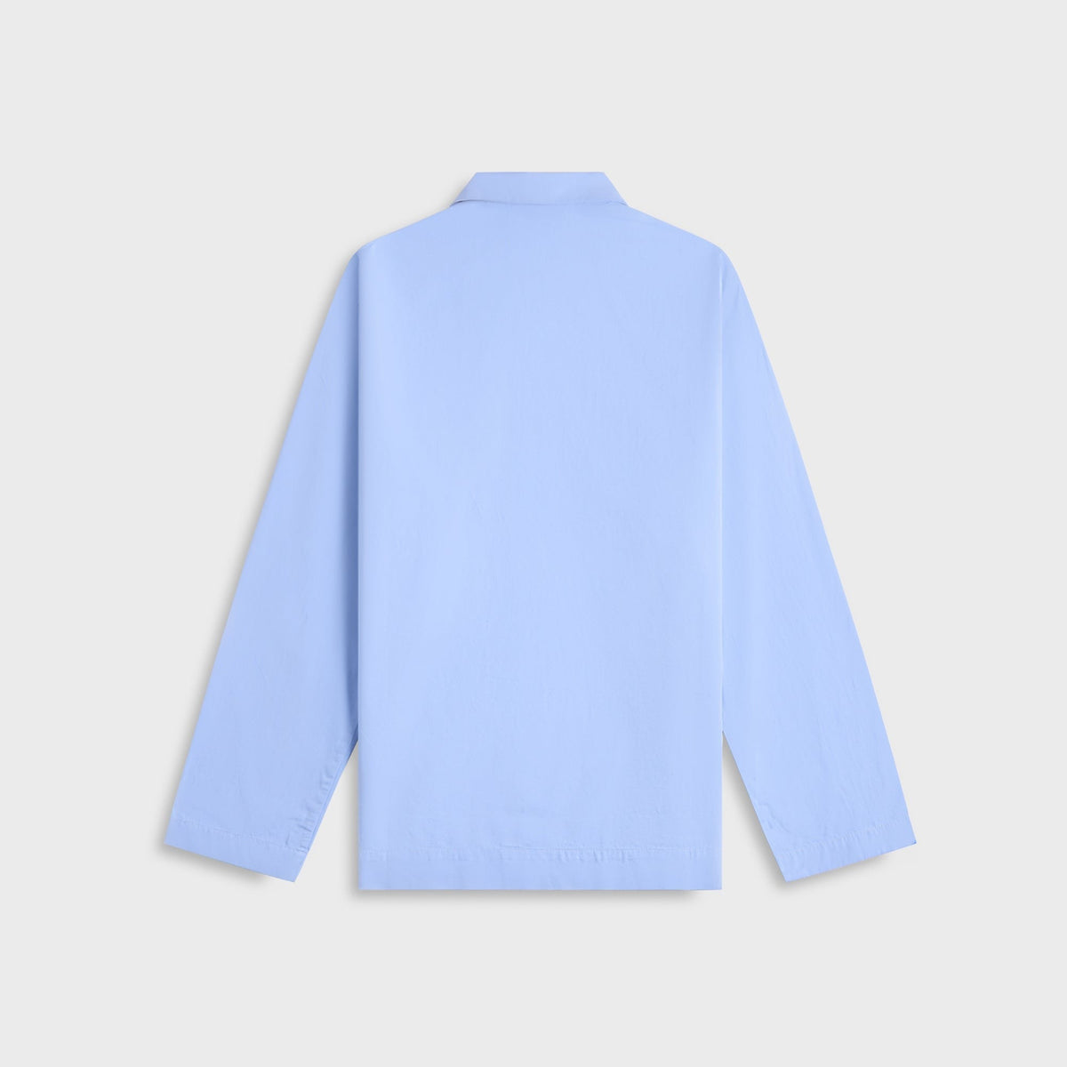 Tekla Poplin Long Sleeve Pyjama Shirt - Solid Cornflower