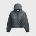 Acne Studios Sprayed Zip Hoodie - Faded Black