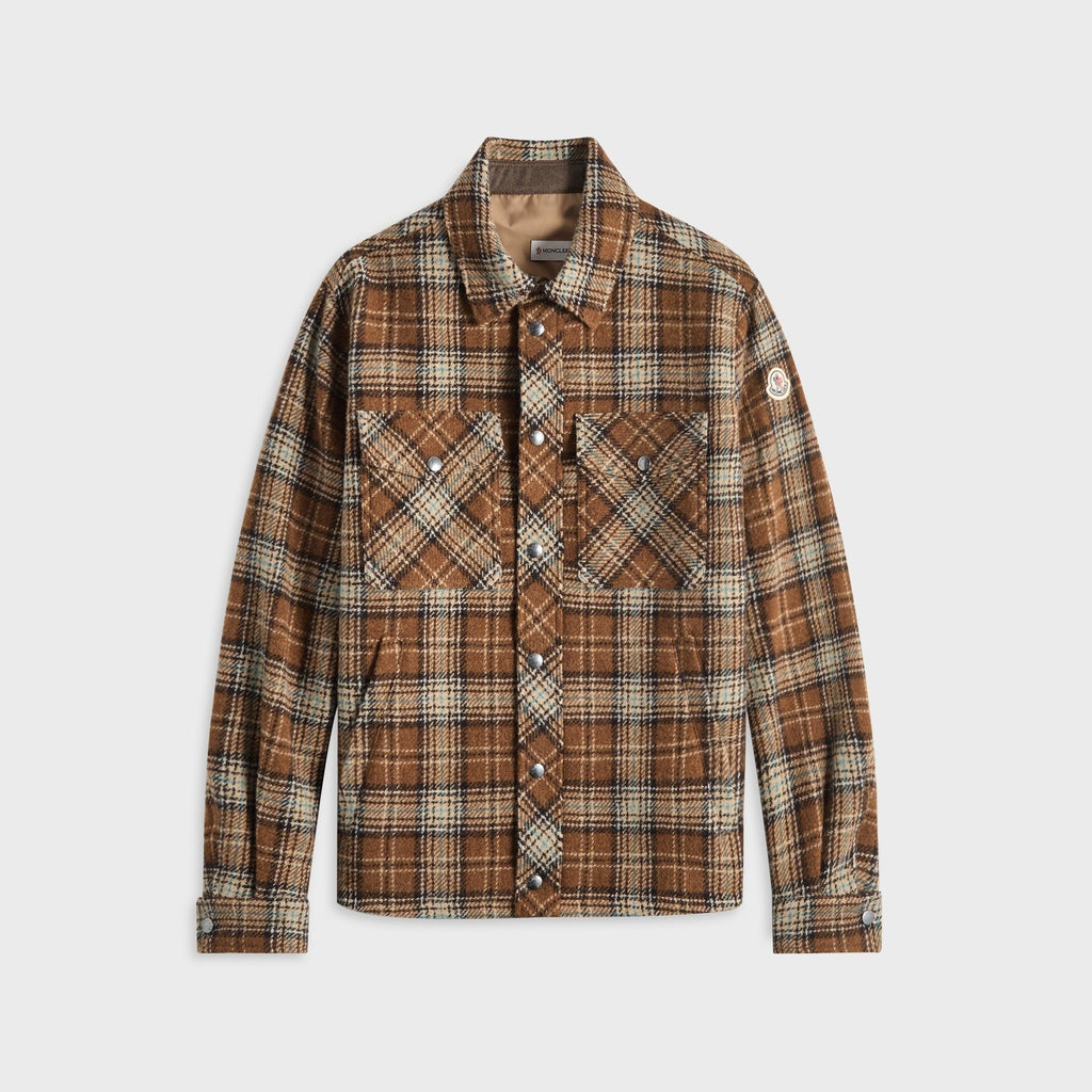 Moncler Plaid Shirt - Brown