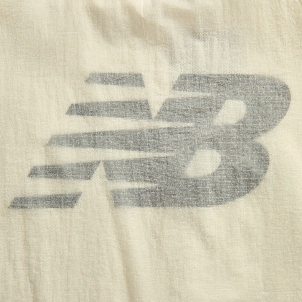 New Balance Grey Double Layer Tee - Sea Salt / White