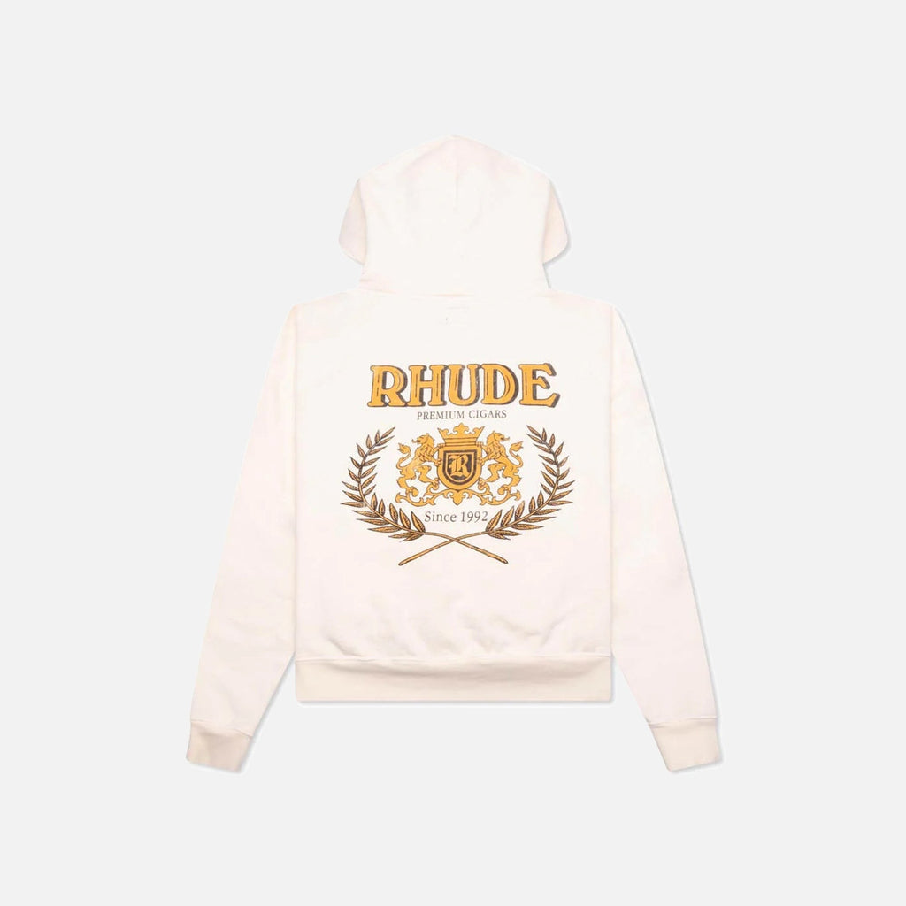 Rhude Cresta Cigar Hoodie - Vintage White