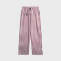 Tekla Rhubarb Stripes Poplin Pyjama Pant - Red / White / Yellow